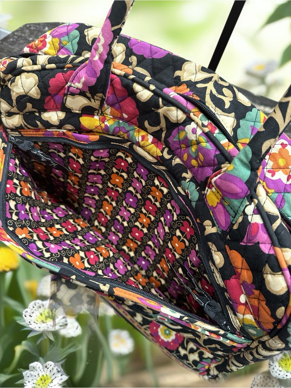 Vera Bradley Quilted Laptop Bag”Suzani” - Picture 3 of 14